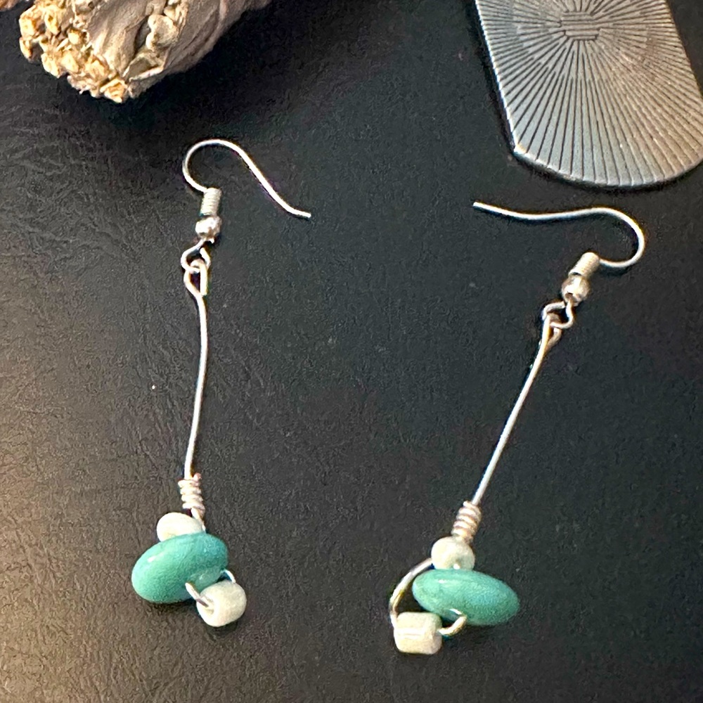 Blue Green Serene Earrings